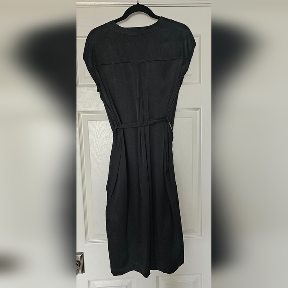 Pas De Calais 100% black silk dress - Picture 4 of 8